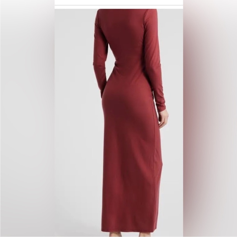 Reformation Tommi Like New Long Sleeve Red Maxi Dress Stretchy Size XS - Picture 5 of 11